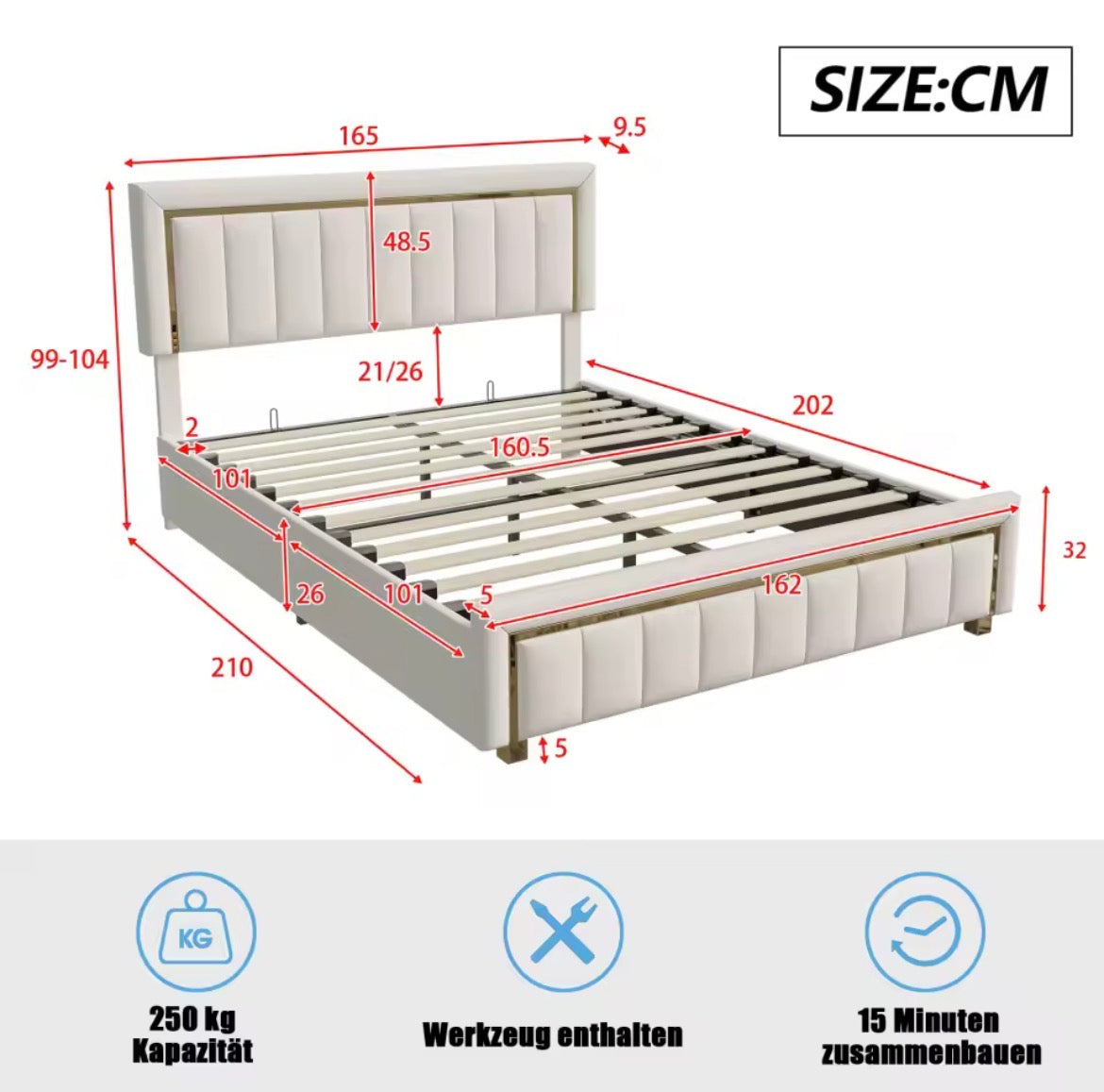 Lit Coffre avec Rangement XXL – Gain de Place Garanti | Livraison Rapide