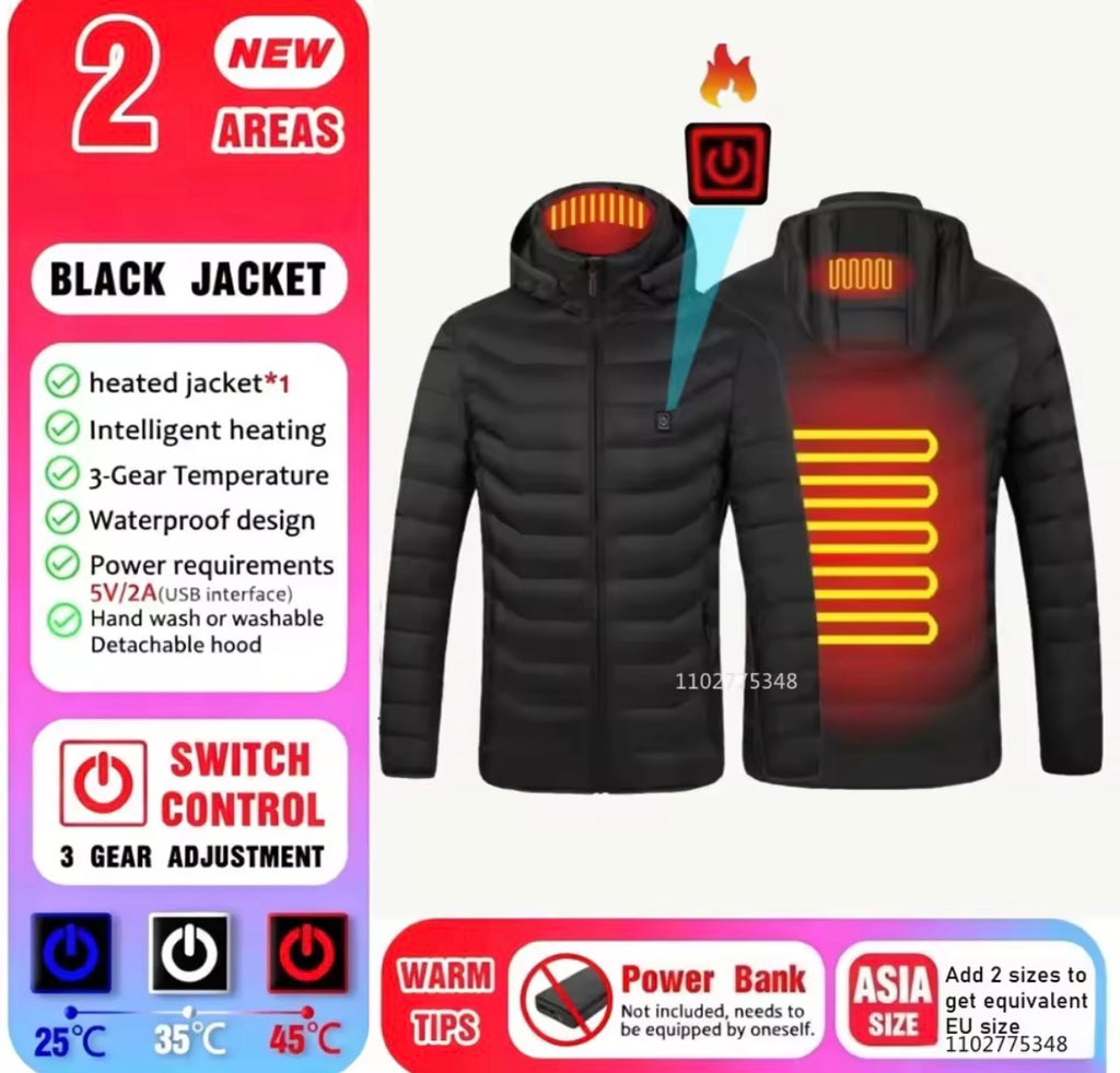 Veste Chauffante USB – Chaleur Instantanée 3 Niveaux | Homme & Femme